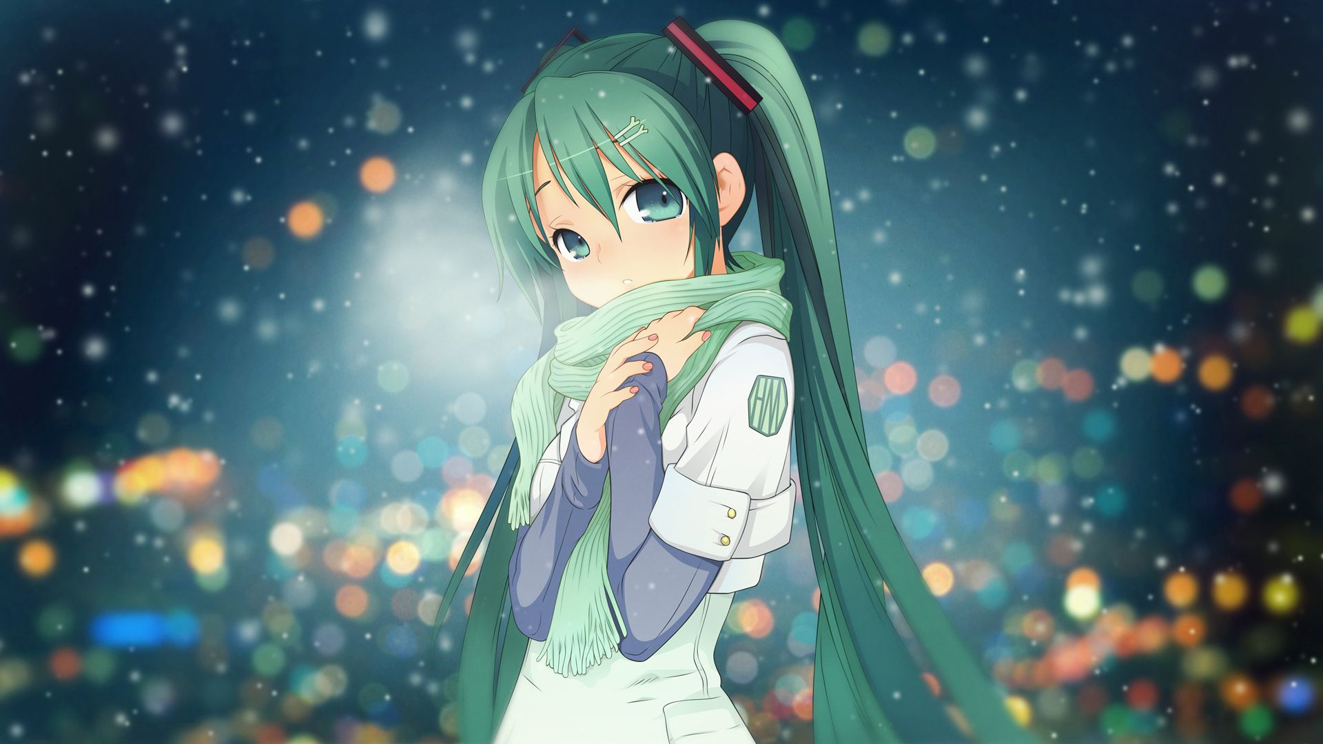 Anime Girl with Green Hair