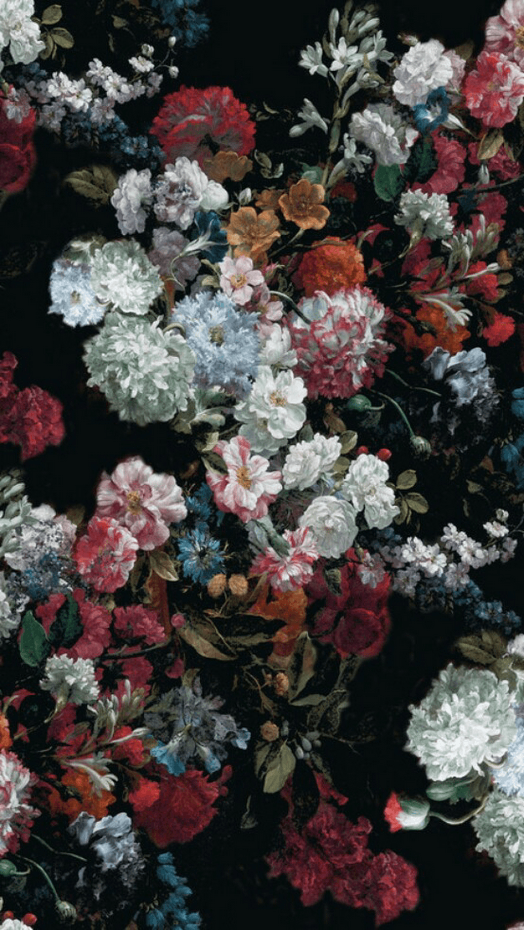 Aesthetic Flower Pattern Wallpaper