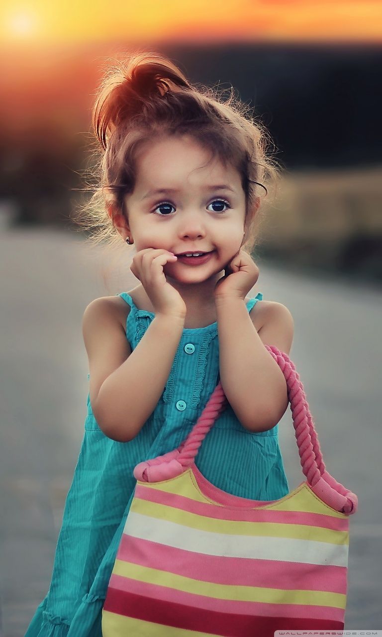 Cute Stylish Child Girl Ultra HD Desktop Background Wallpaper