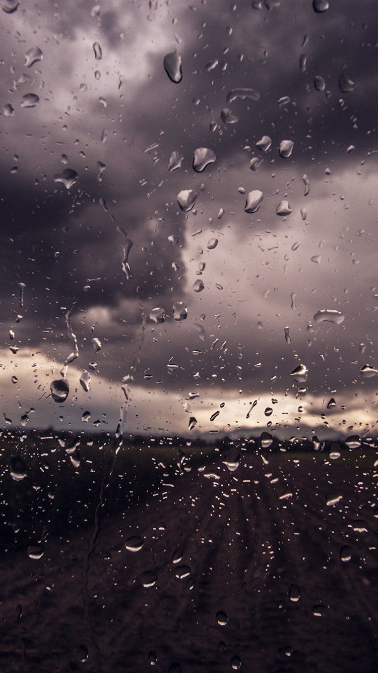 iPhone wallpaper. rainy window nature water drop
