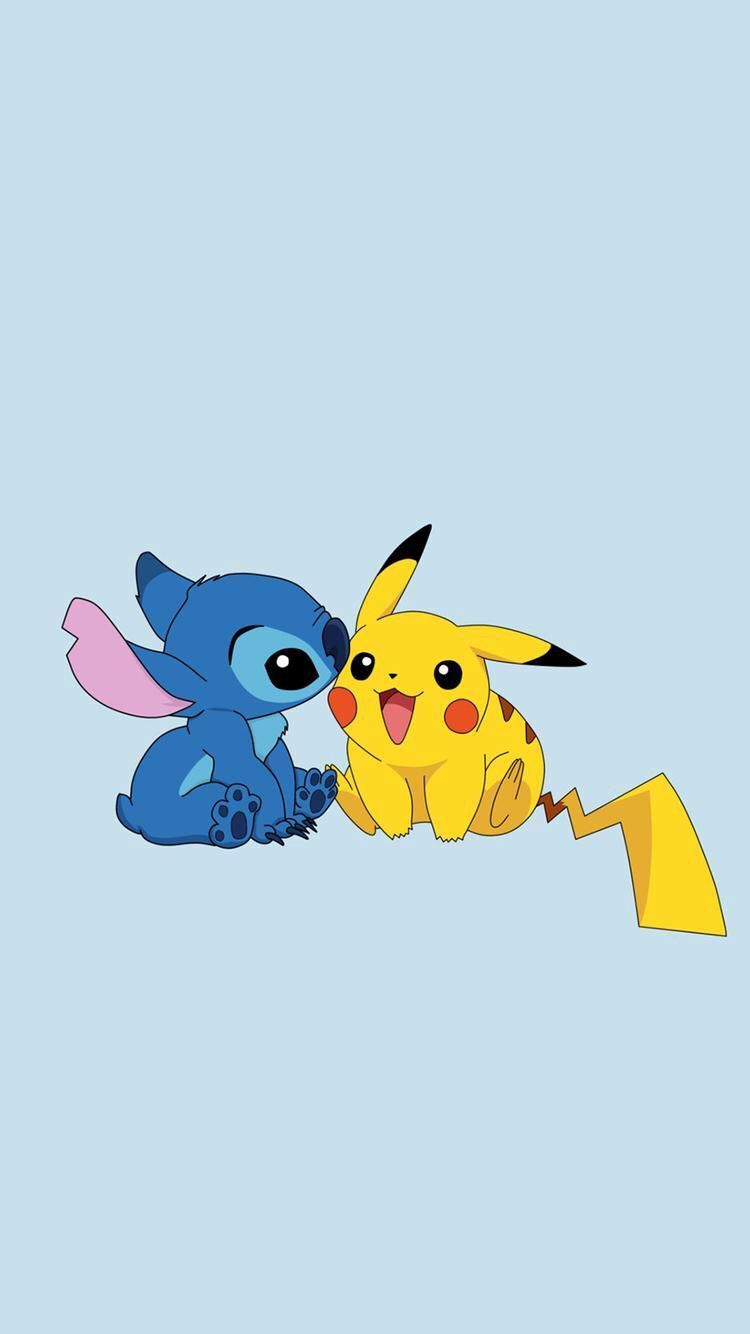 Fondos - •Stitch• ♥️. Cute pokemon wallpaper, Cartoon