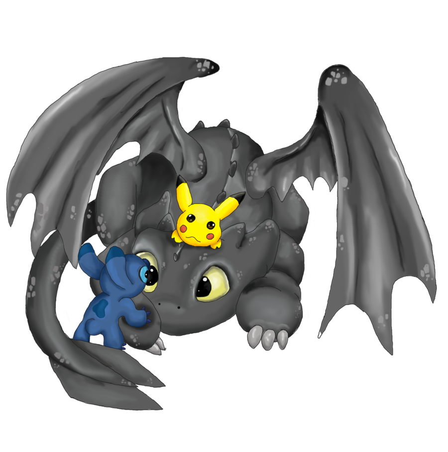 Free download toothless pikachu and stitch