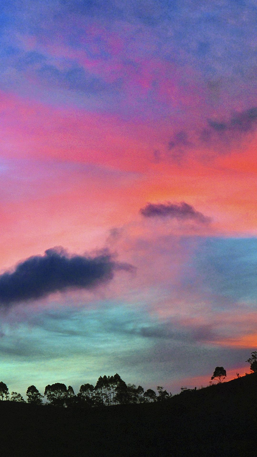 Sky Rainbow Cloud Sunset Nature iPhone 8 Wallpaper Free Download