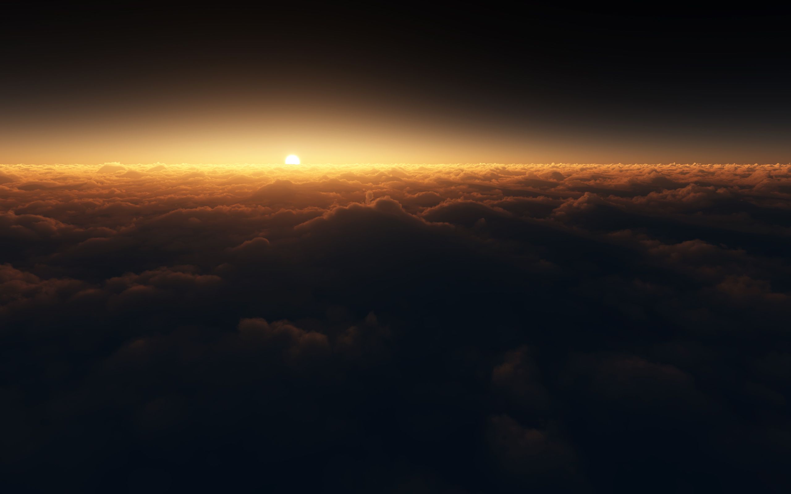 Wallpaper Clouds, Sunset, Dark, HD, Nature