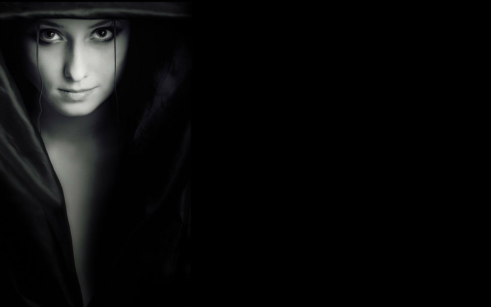 Free download Girl vampire dark black background shadow mood