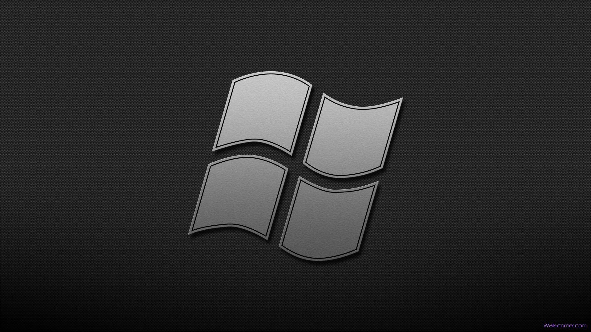 Black Windows Logo Wallpaper Free Black Windows Logo