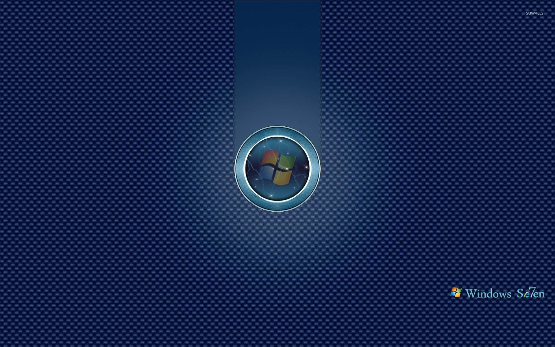 Windows 7 logo in a circle wallpaper wallpaper