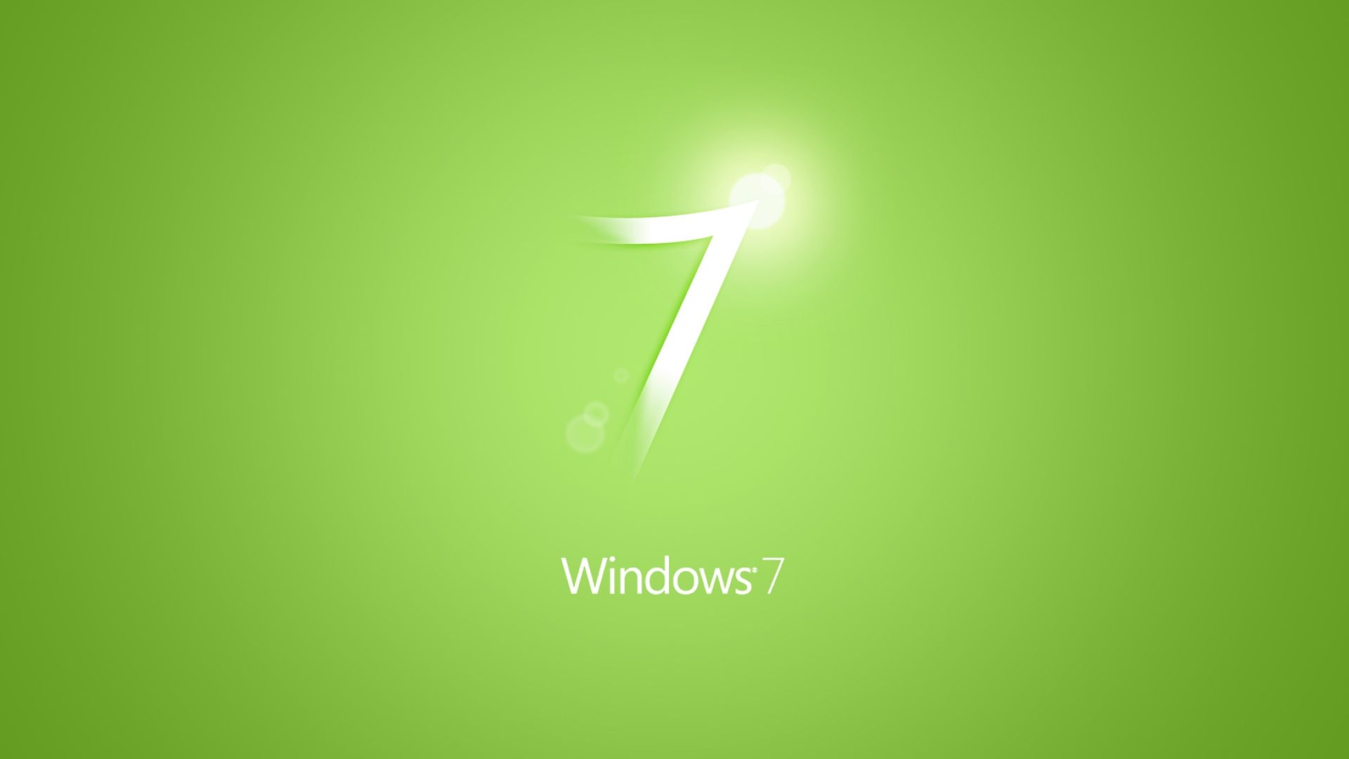 Simple green Windows 7 logo