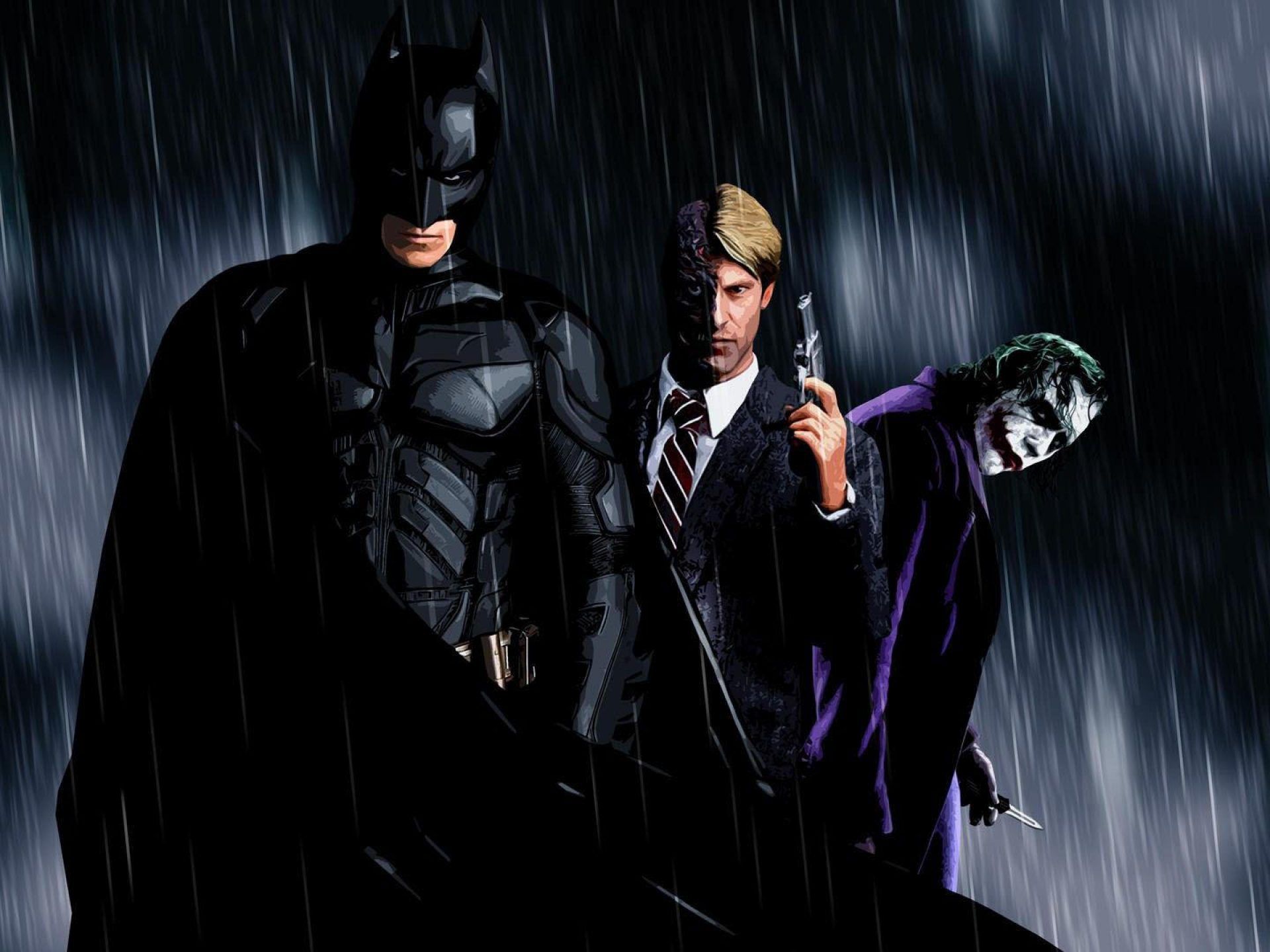 Batman Aaron Eckhart Two Face The Joker HD Wallpaper For Laptop Widescreen Free Download, Wallpaper13.com