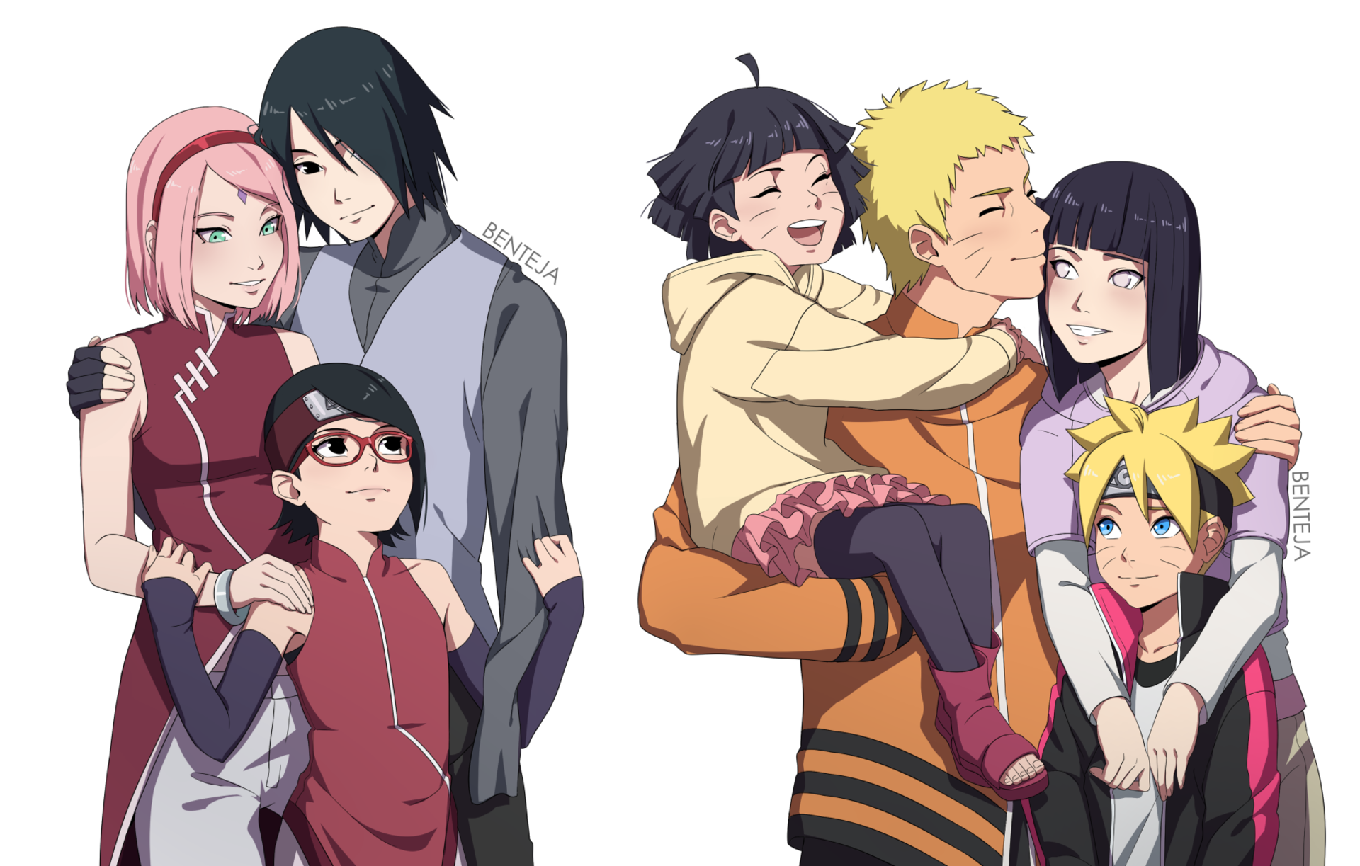 Naruto and Sasuke Family HD Wallpaper. Background Image