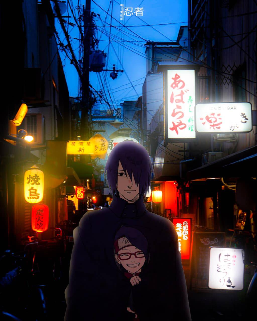Sasuke x Sarada wallpaper