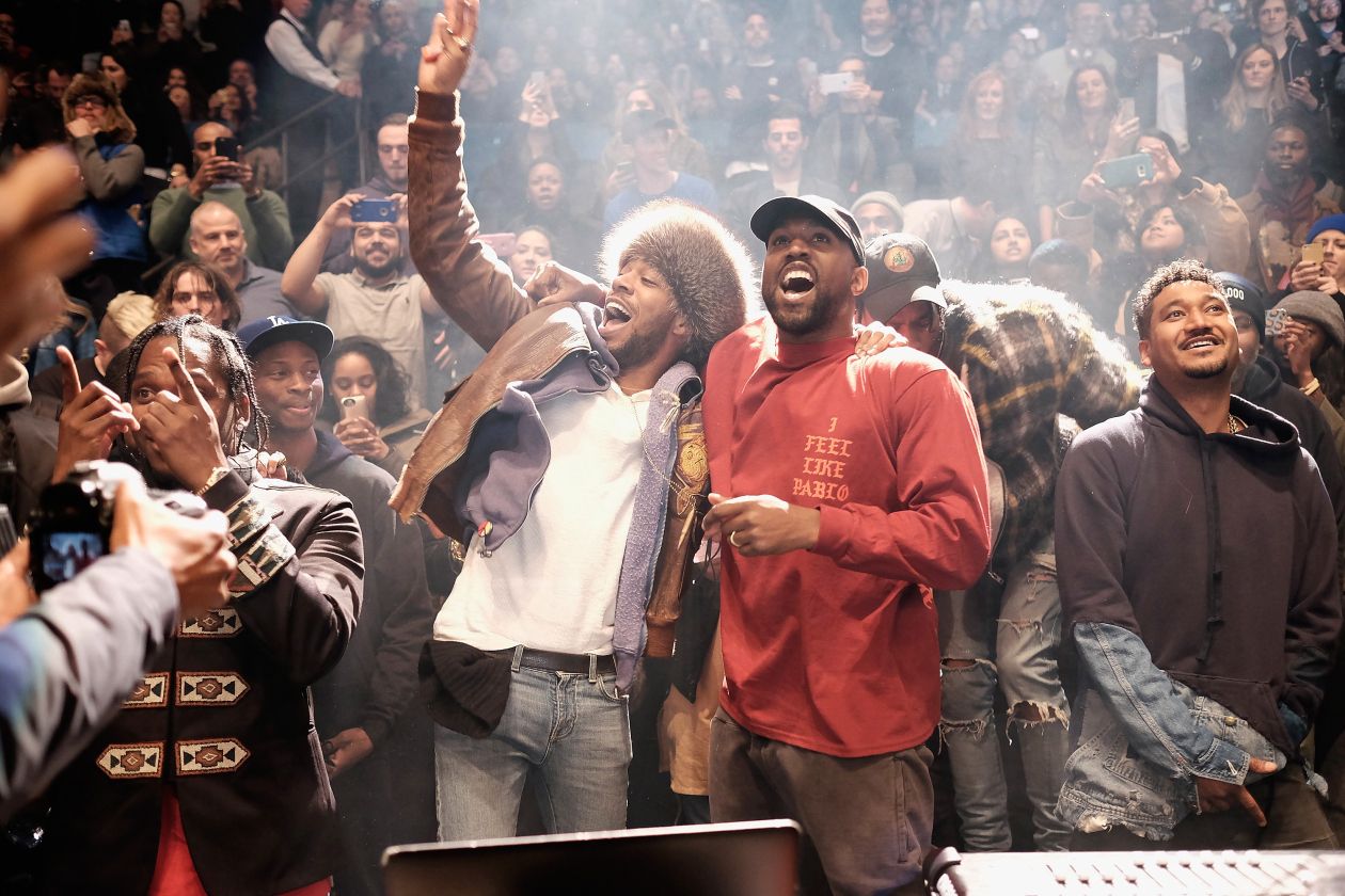 See Photos From Kanye West's Wild New York Album Launch.