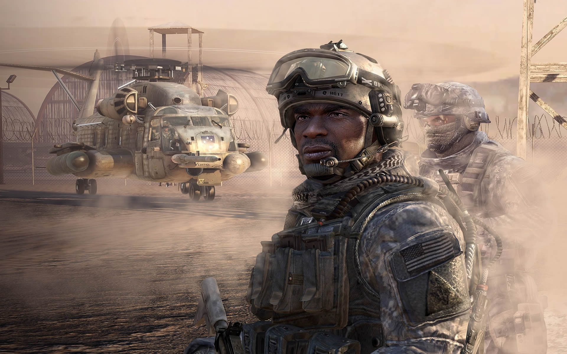 Ready To Board Helicopter Of Duty Modern Warfare 2 Wallpaper