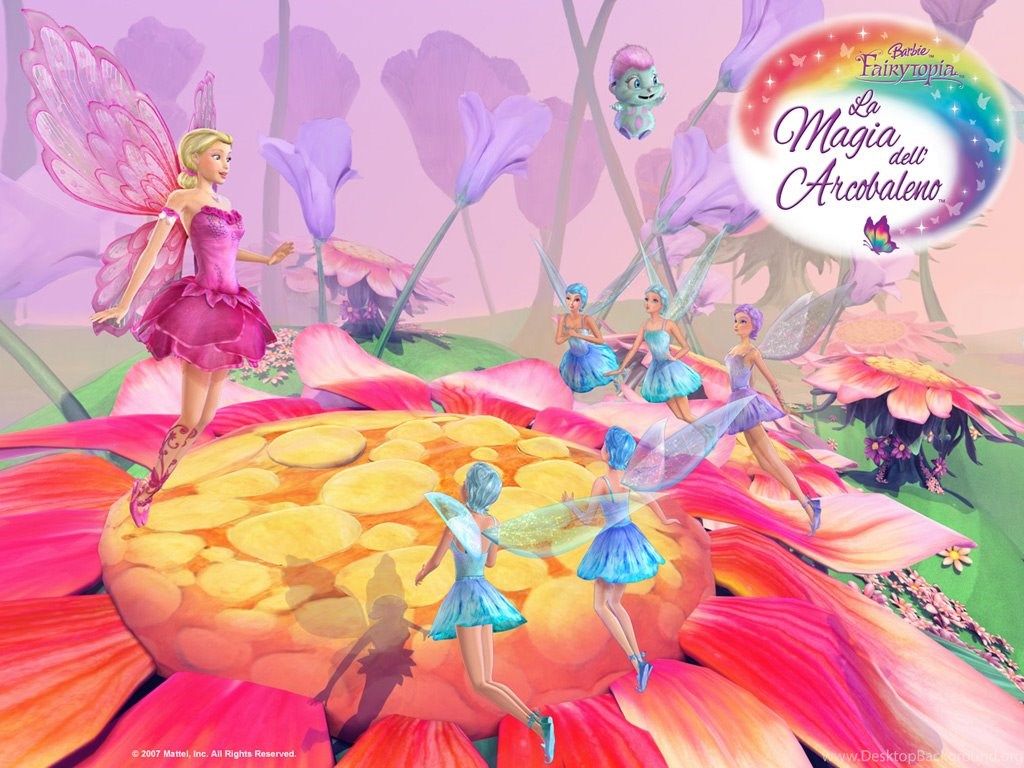 Magic Of The Rainbow Wallpaper Barbie Movies Wallpaper