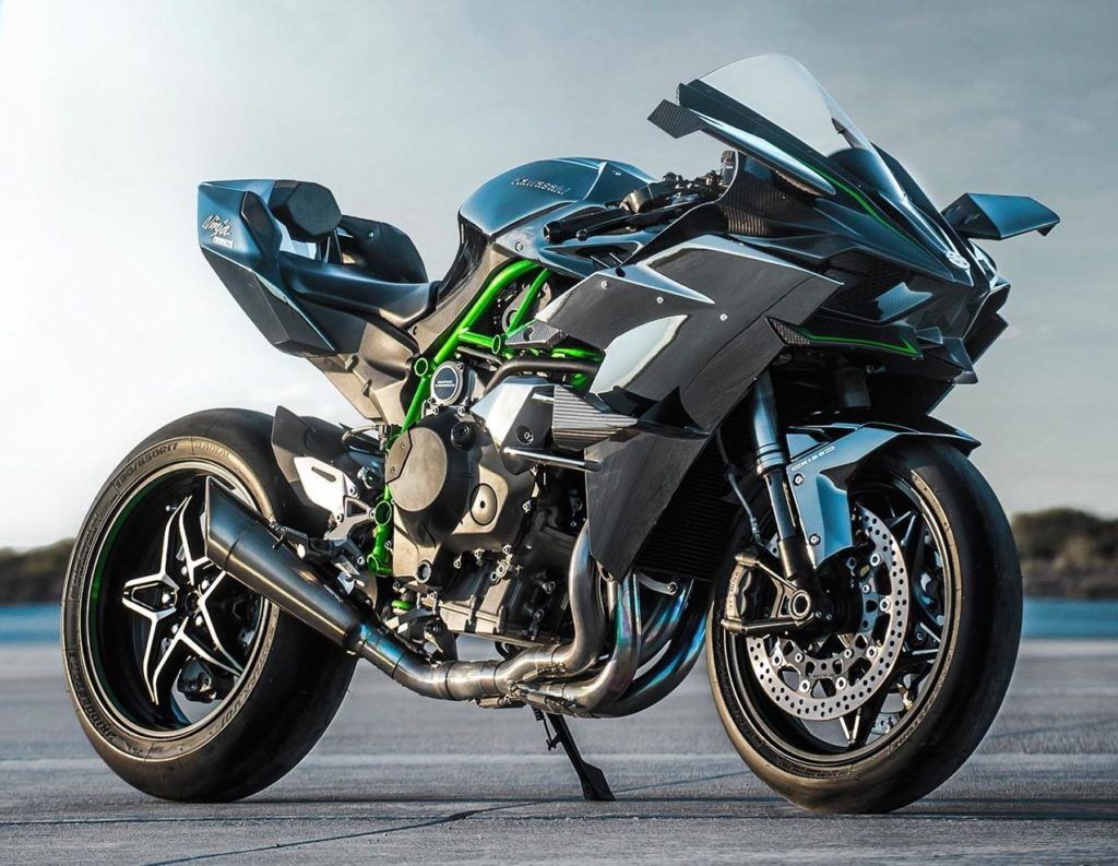 Kawasaki Ninja H2R front quarter will launch in India. Along