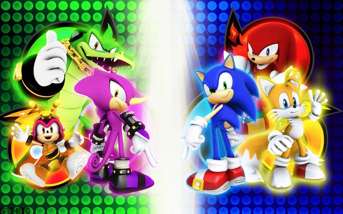 Team Chaotix And Team Sonic