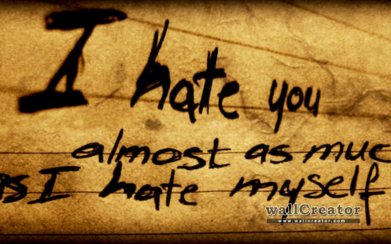 I Hate You, Almost As Much As I Hate Myself Wallpaper