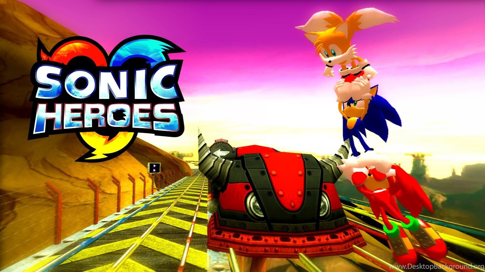 Sonic Heroes Rail Canyon Team Sonic REAL Full HD, Widescreen