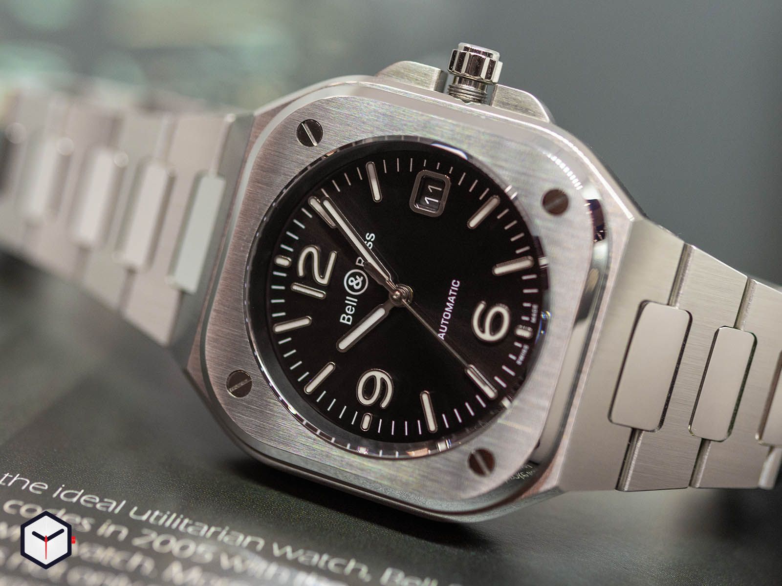 BR05A BL ST SST. BR 05. Black Steel. Bell & Ross