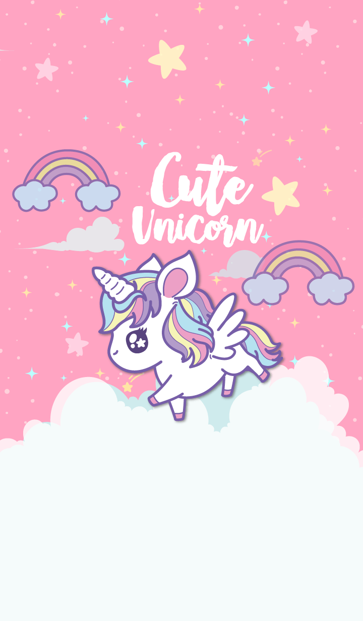 Unicorn So Cute Theme #mobilewallpaper. Unicorn wallpaper cute