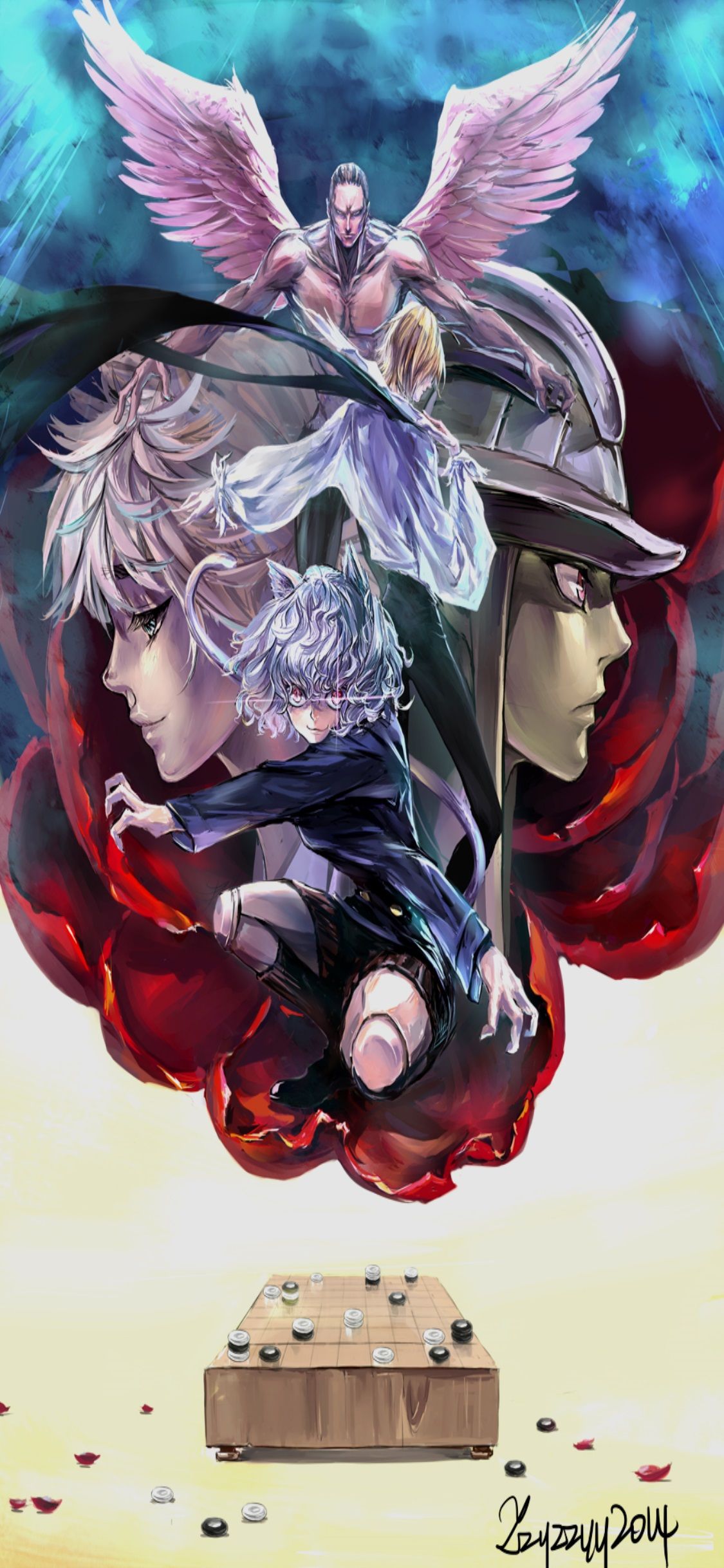 Download Classic Poster Of Hunter X Hunter Iphone Wallpaper