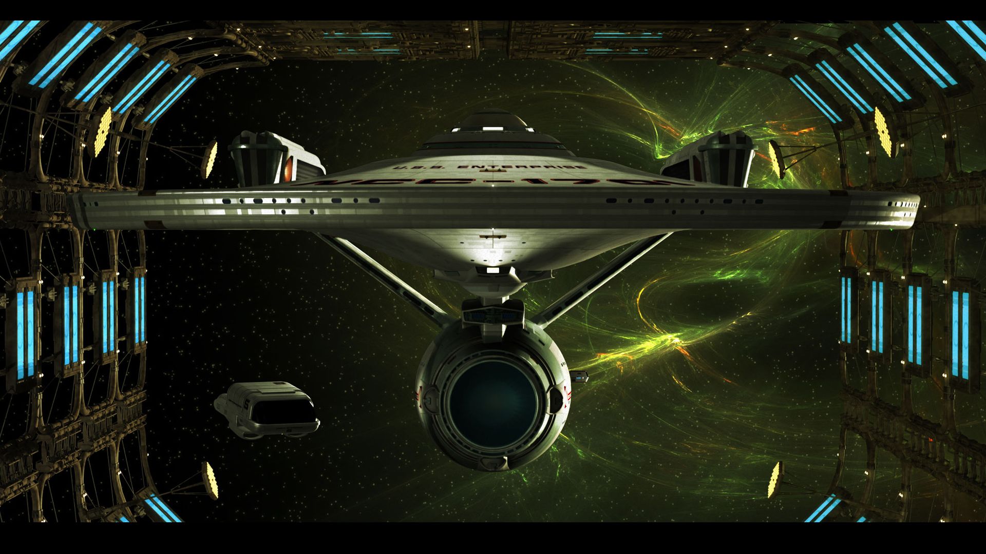 Star Trek Starship Enterprise Spaceship Space Dock wallpaper