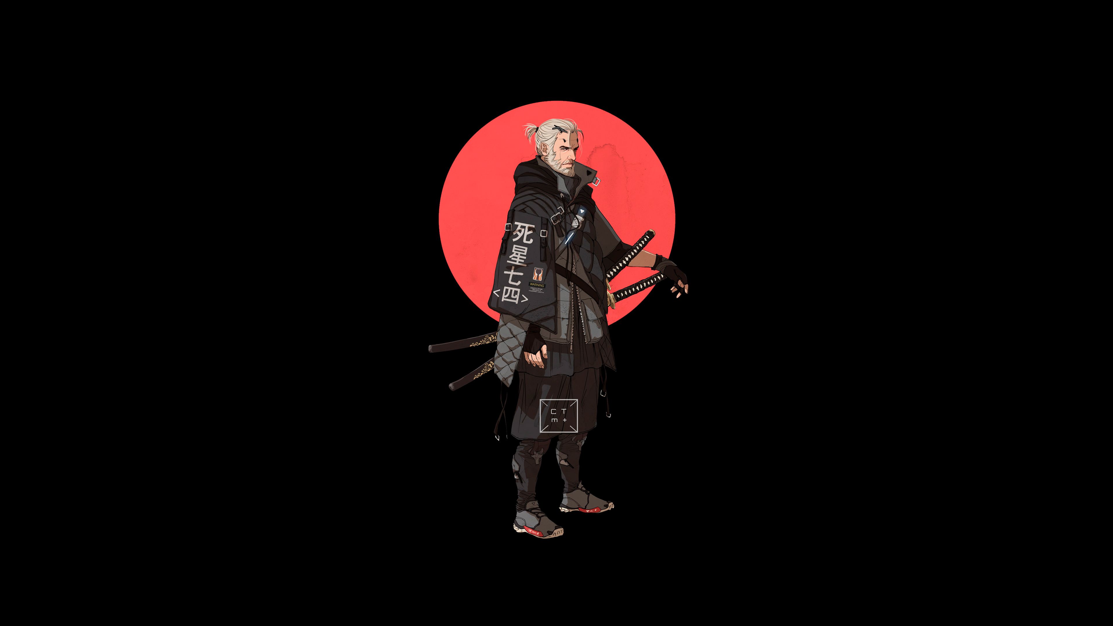 Geralt Of Rivia The Witcher 4k Minimalism, HD Games, 4k Wallpaper