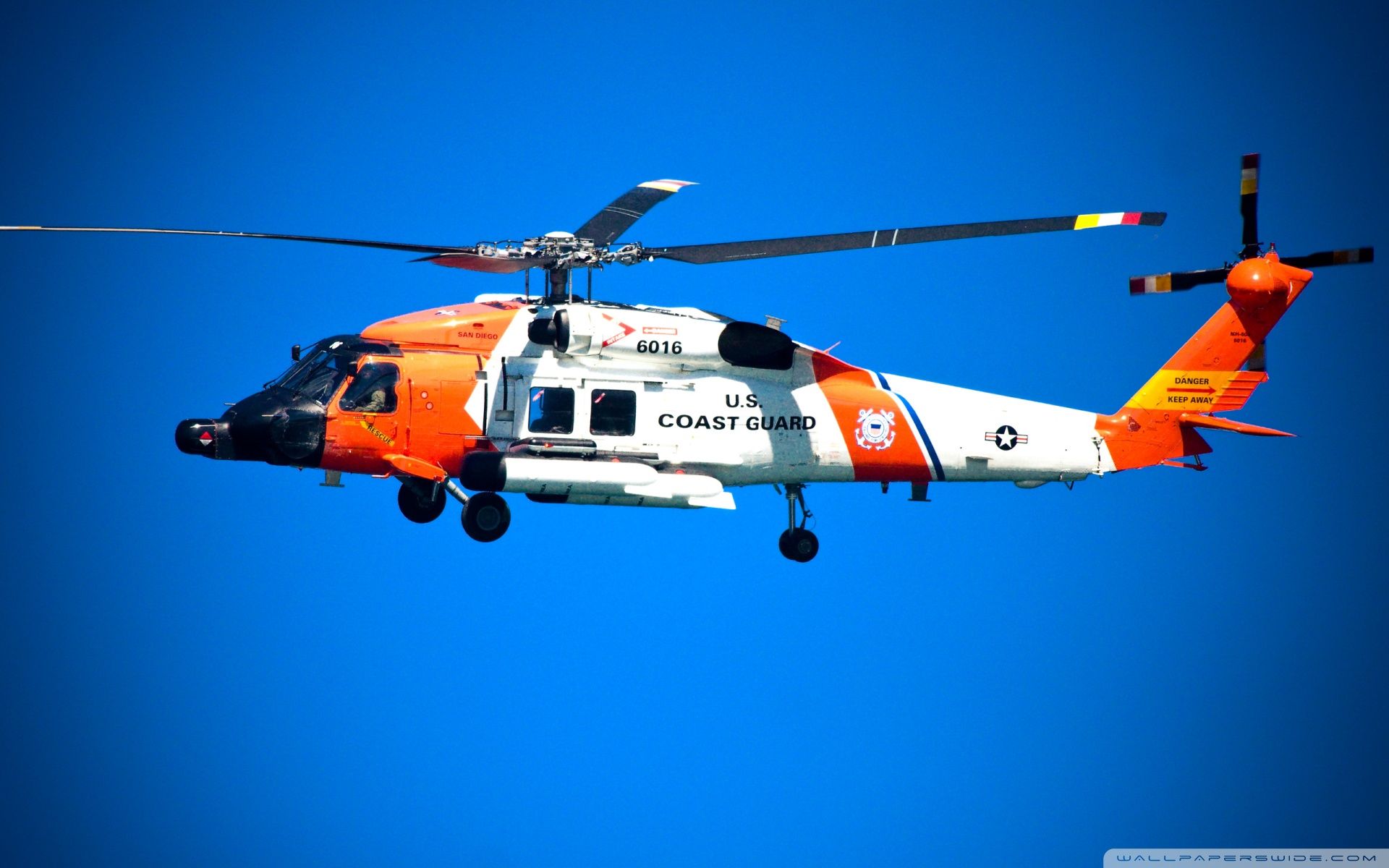 US Coast Guard Helicopter Ultra HD Desktop Background Wallpaper