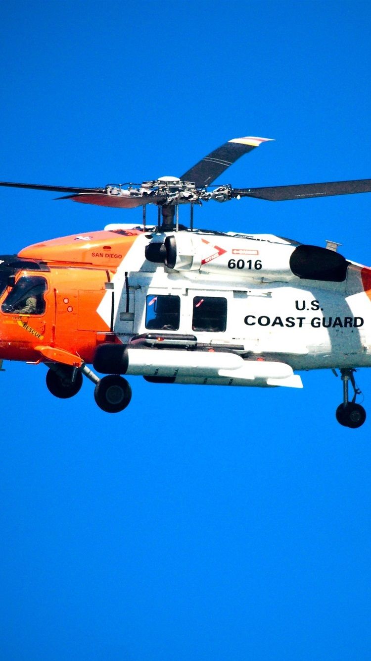 Coast Guard Helicopter 750x1334 IPhone 8 7 6 6S Wallpaper