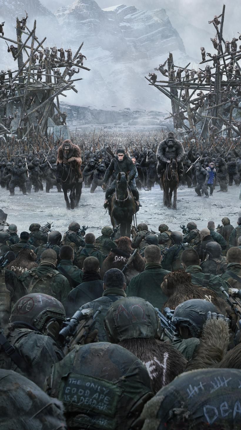 War for the Planet of the Apes Phone Wallpaper. Planet of the apes, Full movies, Coming to theaters