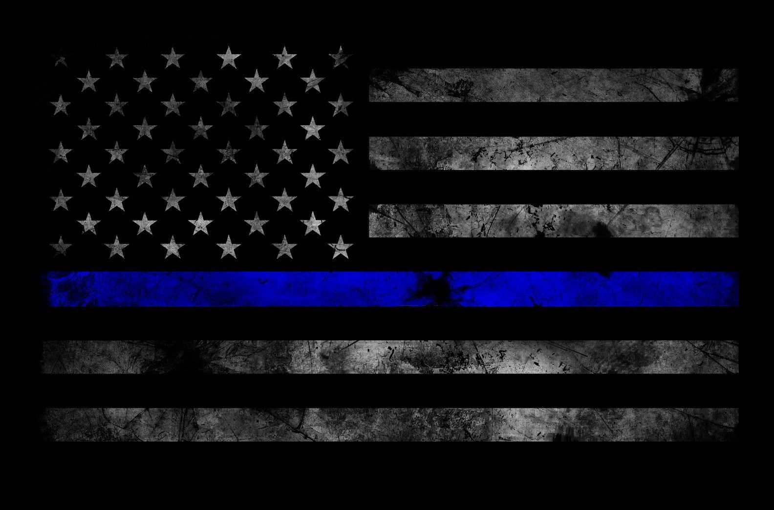Thin Blue Line Wallpaper Free Thin Blue Line Background