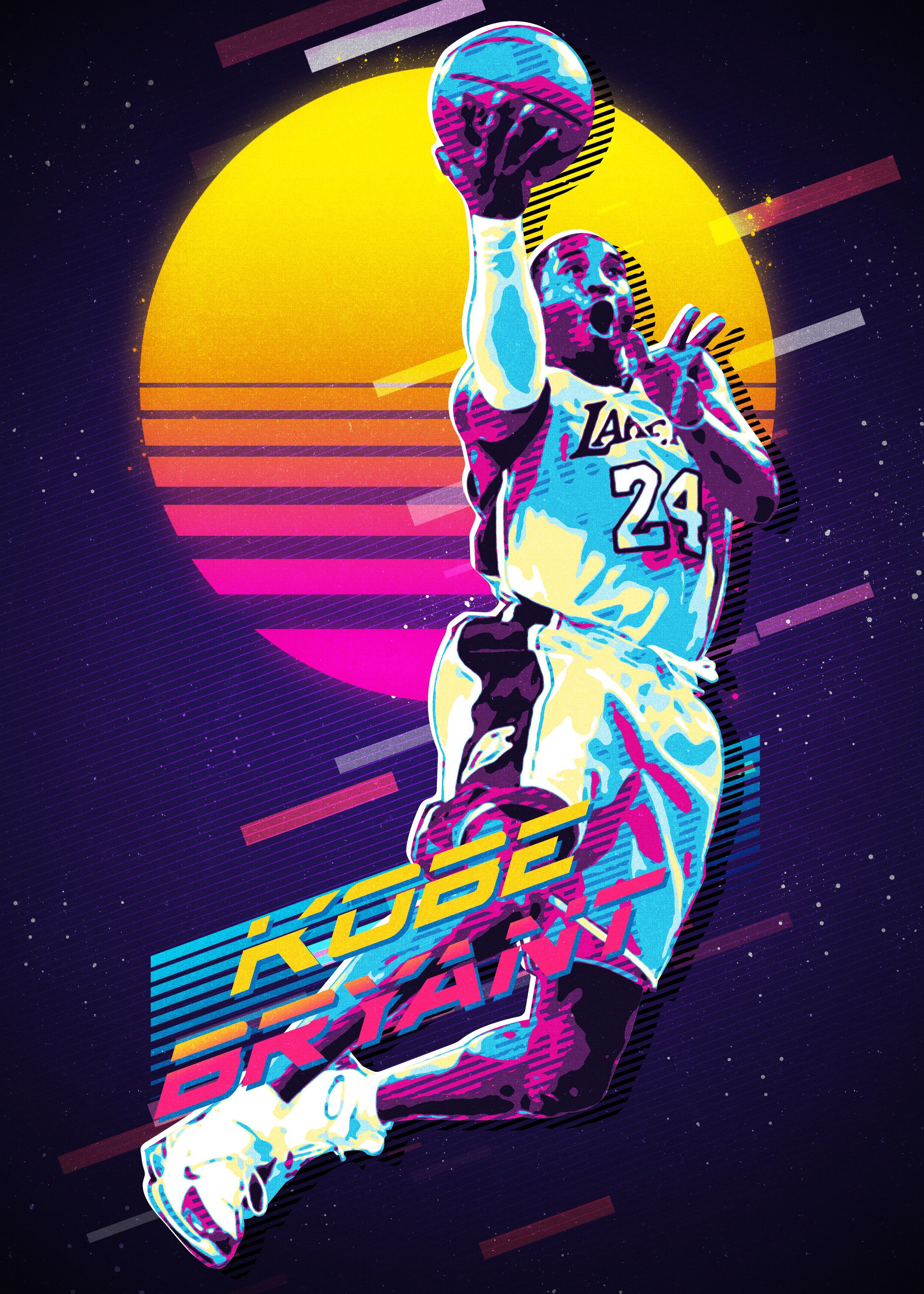 Kobe Retro. Lakers kobe, Kobe bryant poster, Kobe bryant wallpaper