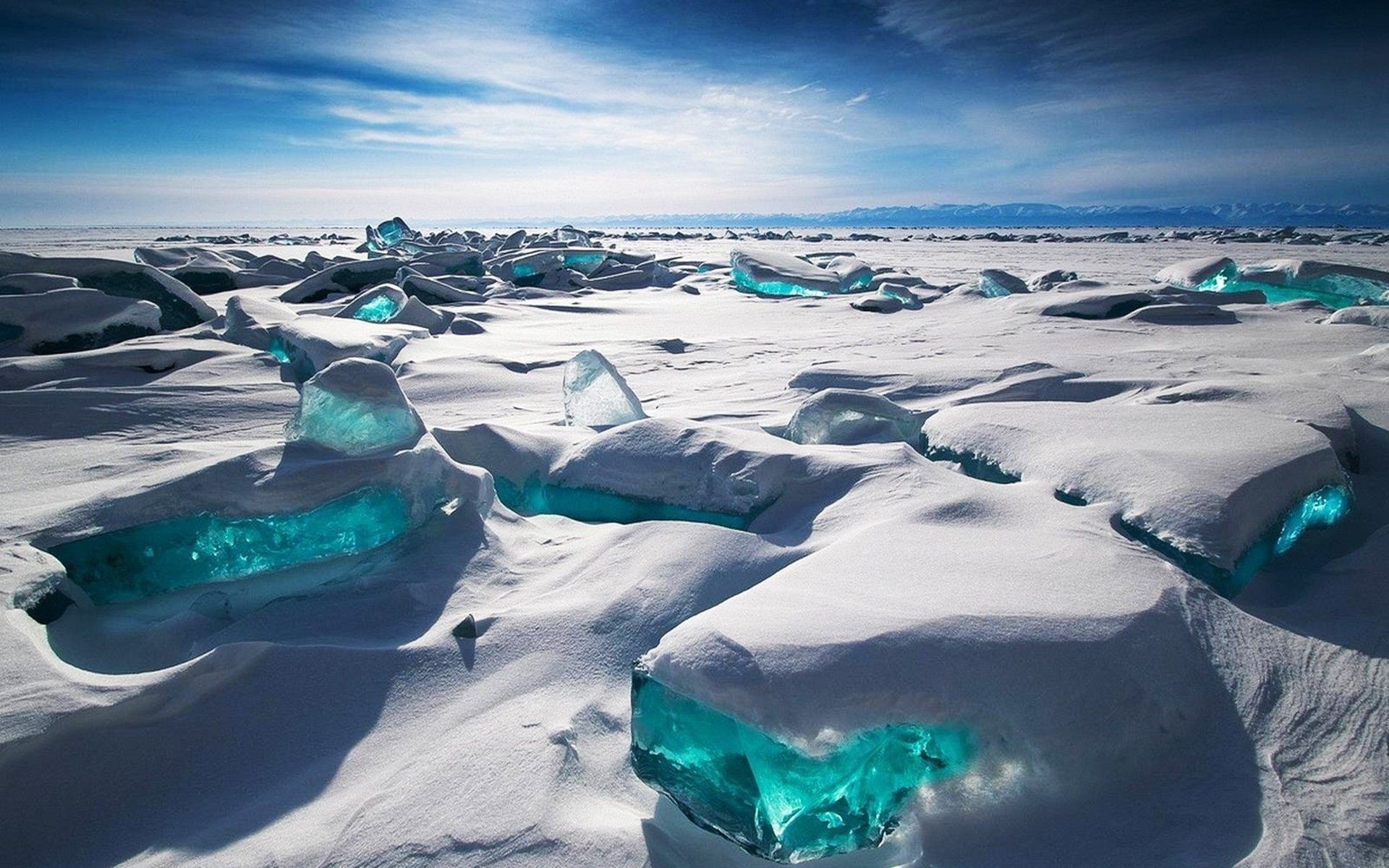 ice, Blue, Lake Baikal, Siberia, Alexey Trofimov, Snow Wallpapers