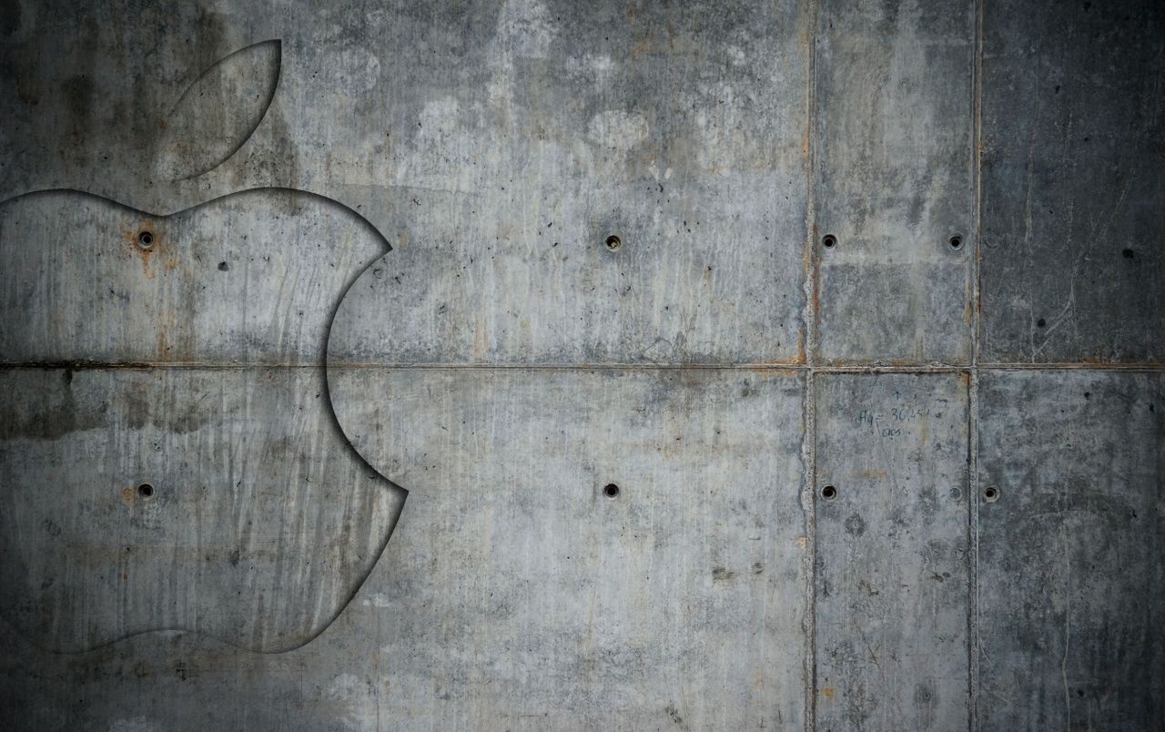 Grunge Metal Apple wallpaper. Grunge Metal Apple