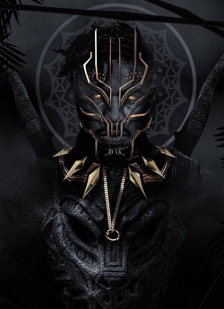 Black Panther Killmonger Minimal iPhone Wallpaper  Black panther art  Black panther marvel Marvel wallpaper