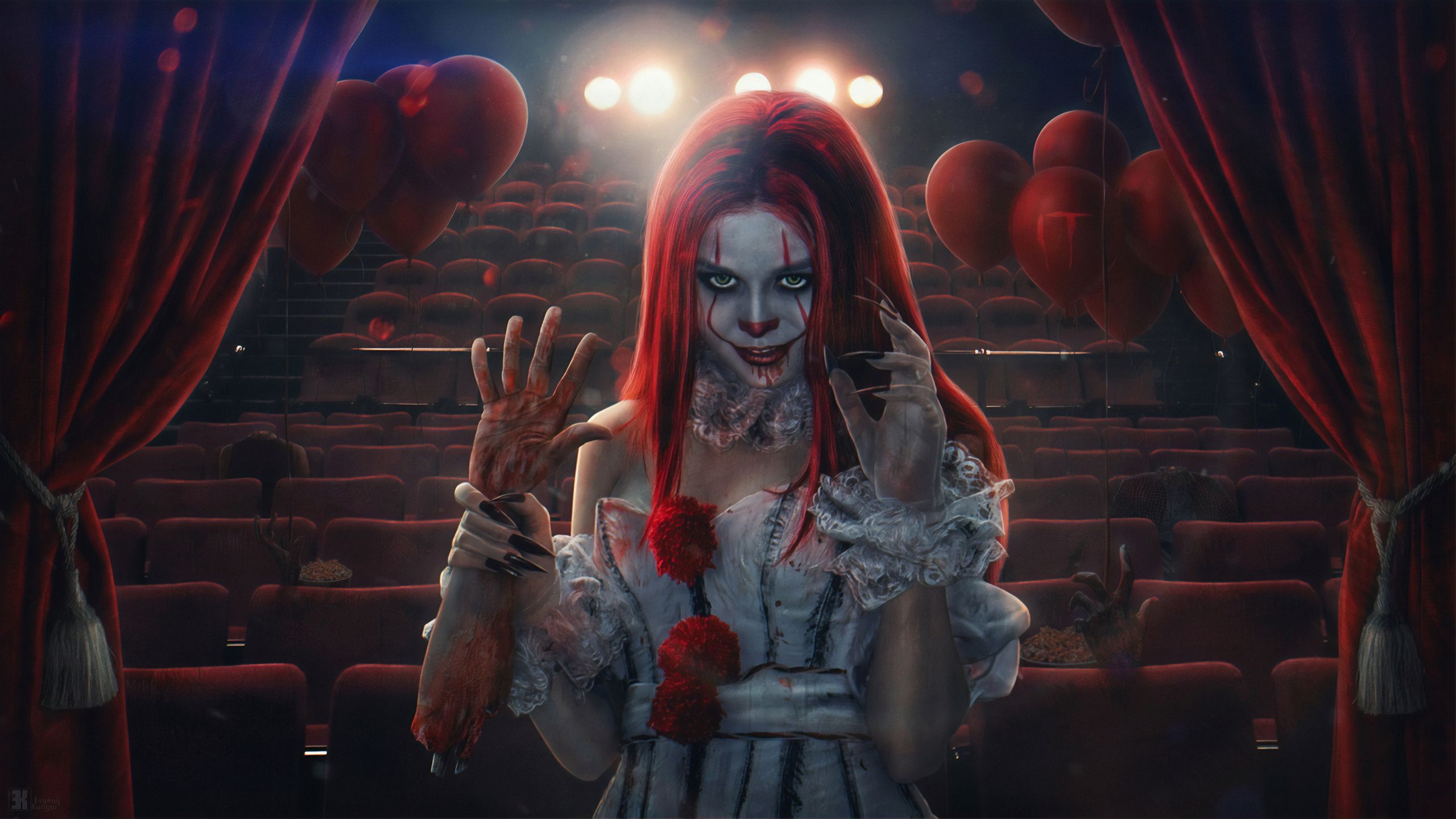 Pennywise Clone Girl 1440P Resolution HD 4k Wallpaper