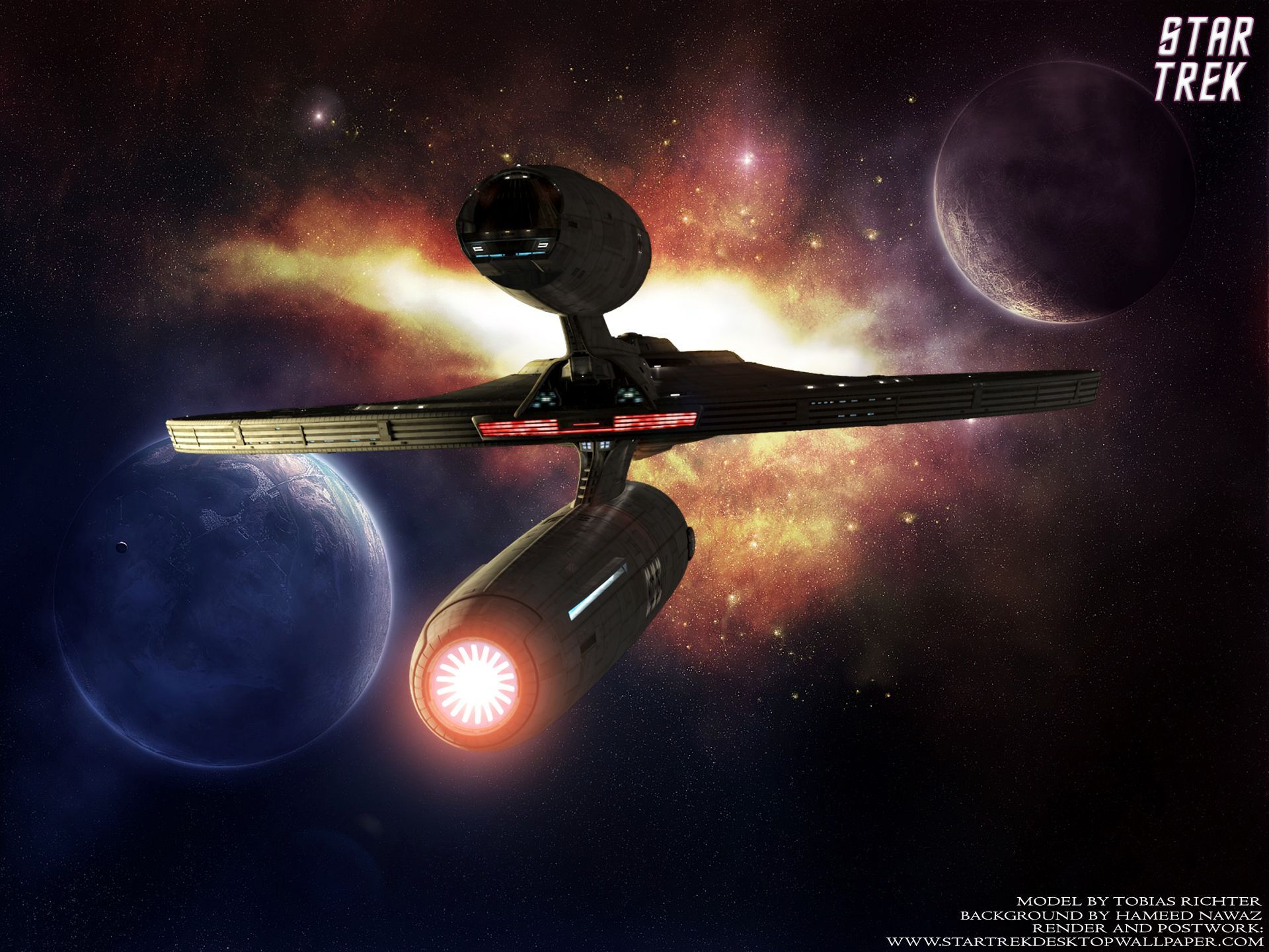USS Kelvin NCC0514 Traveling Through Deep Space, free Star Trek