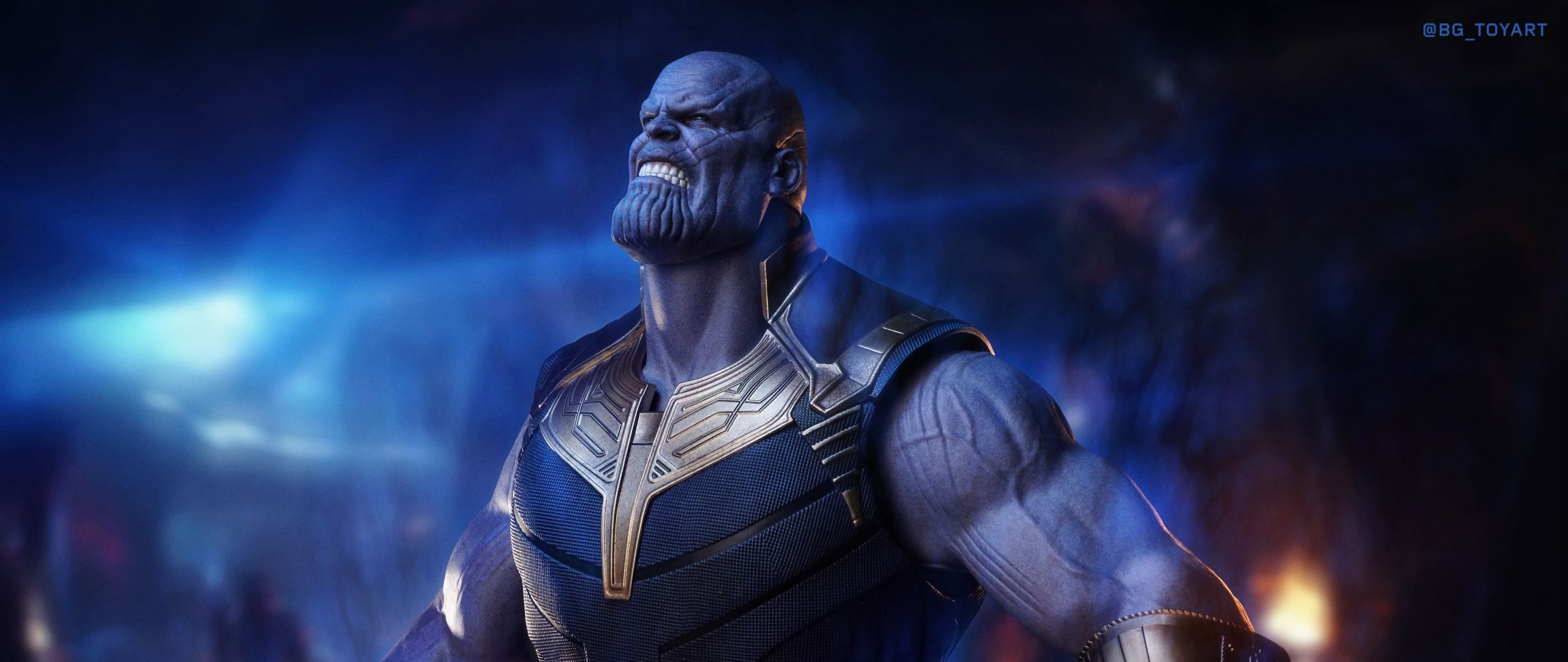 Thanos in Infinity War 2560x1080 Resolution Wallpaper