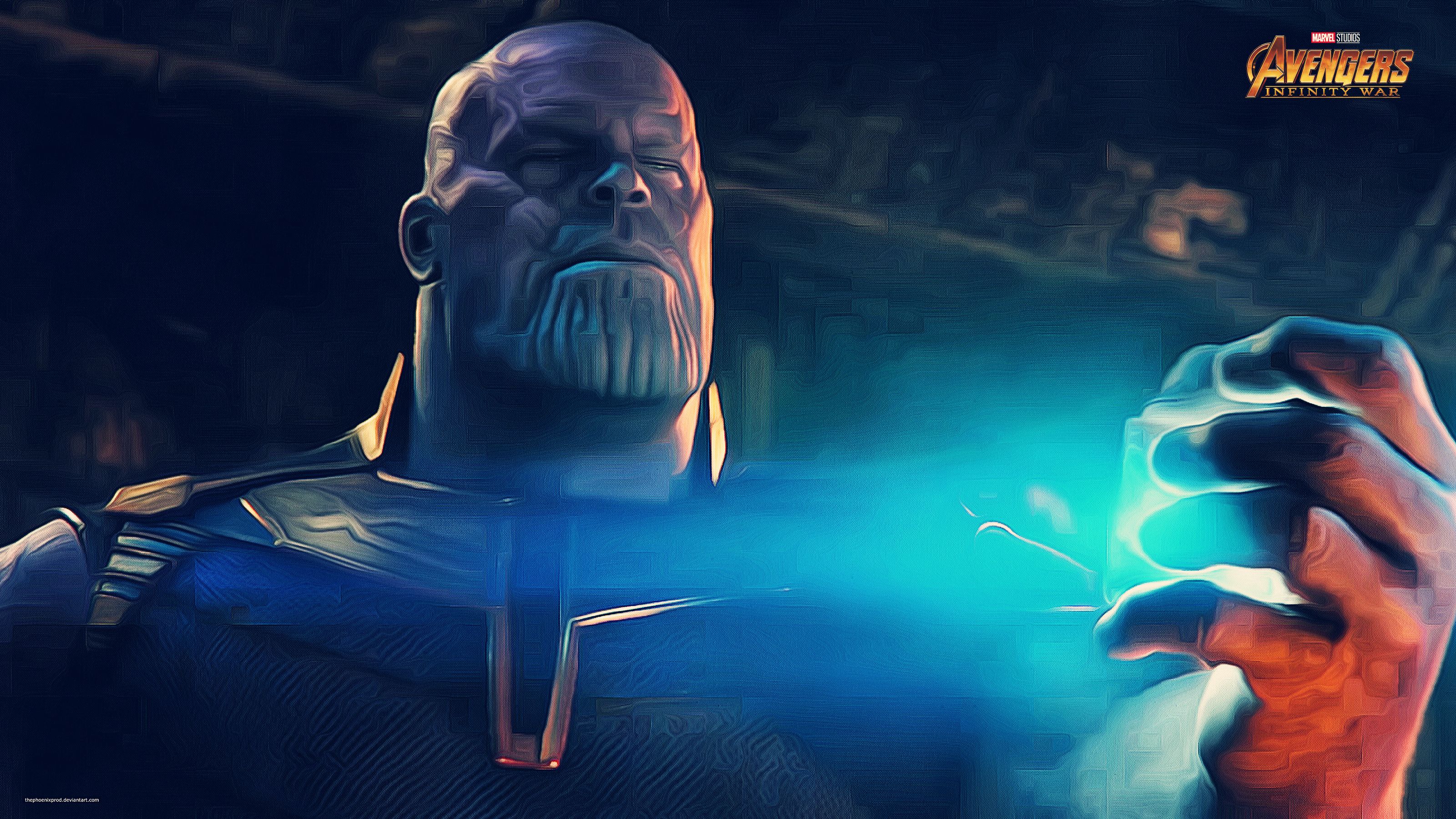 Wallpaper 4k Thanos in Avengers Infinity War Anon, Avengers