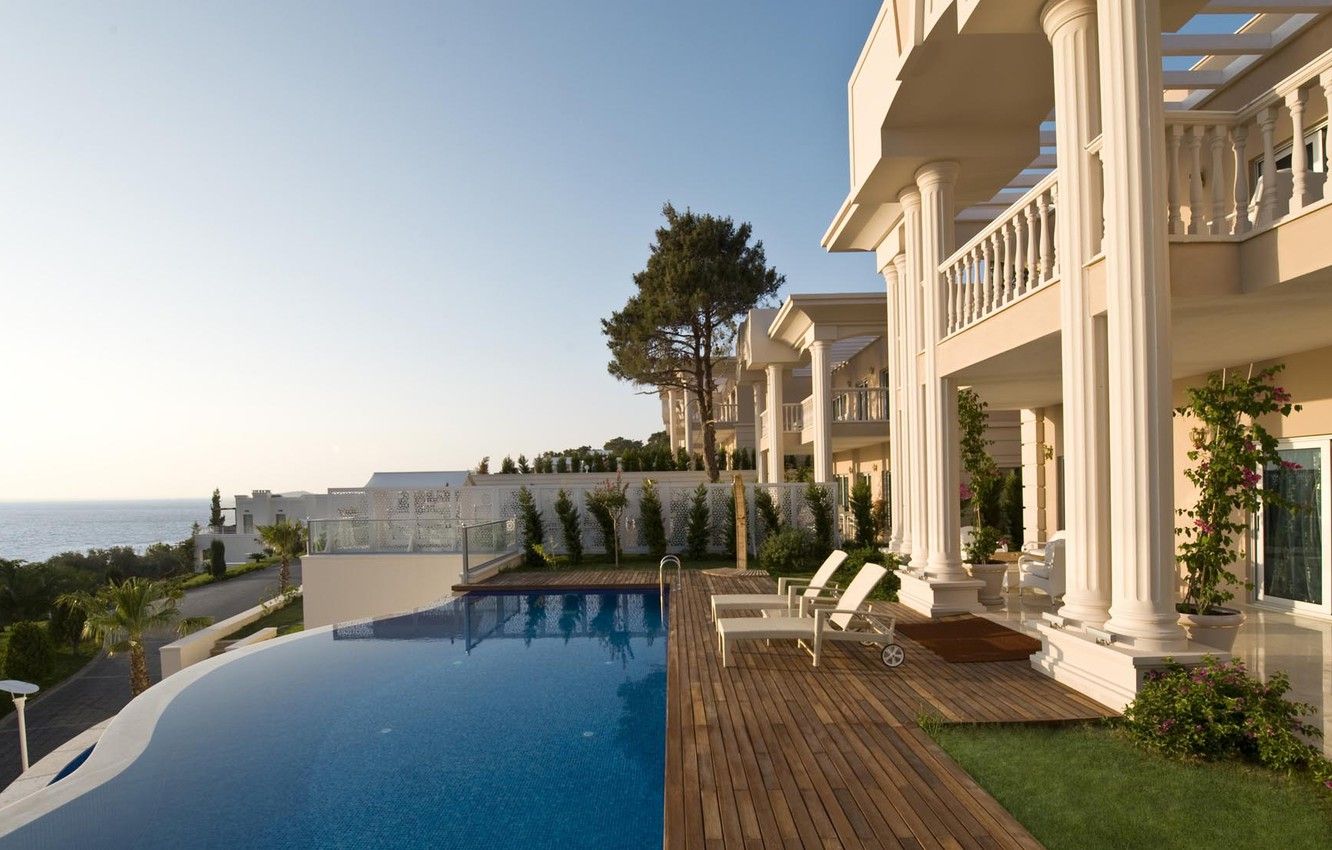 Wallpaper Villa, pool, Turkey, Bodrum, Rixos Premium Bodrum Villas