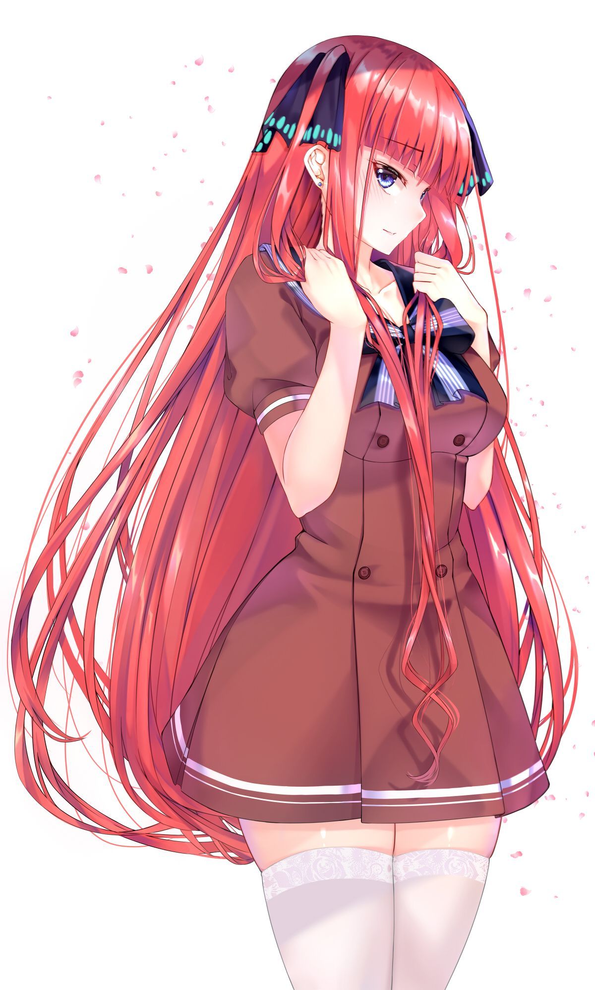Go Toubun No Hanayome Nino. Gadis Animasi, Animasi, Seni