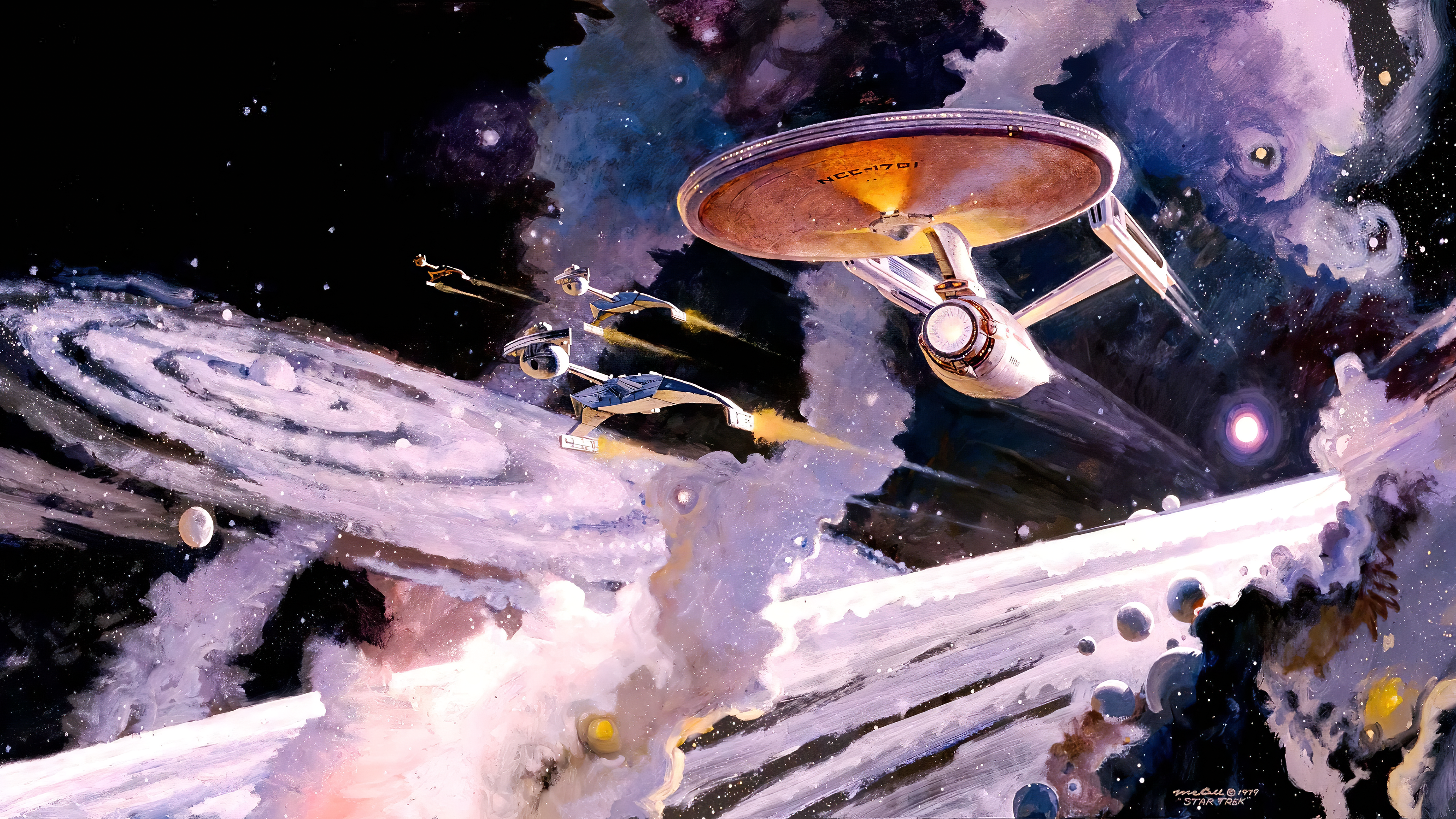 Enterprise Emergence by Robert McCall (Star Trek The Motion Picture) [3840x2160]