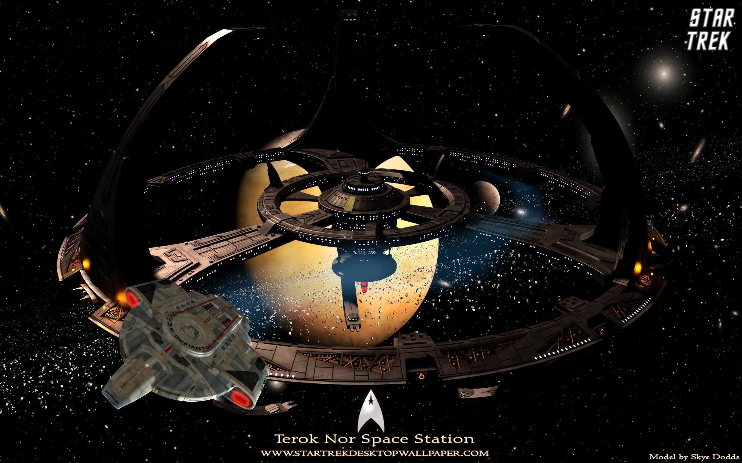 Star Trek Terok Nor Space Station Star Trek computer desktop wallpaper, picture, image. Star trek, Star trek ds New star trek movie