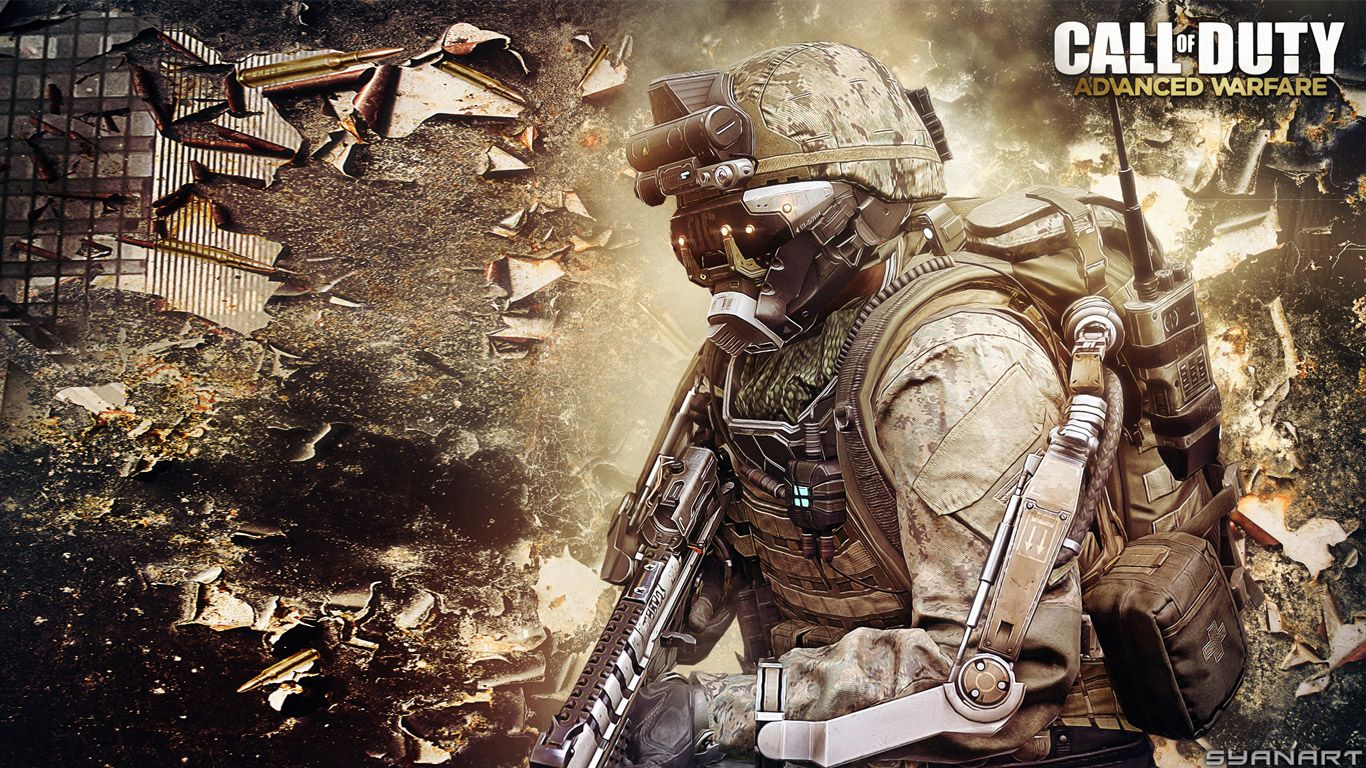 Free Call of Duty: Advanced Warfare Wallpaper in 1366x768