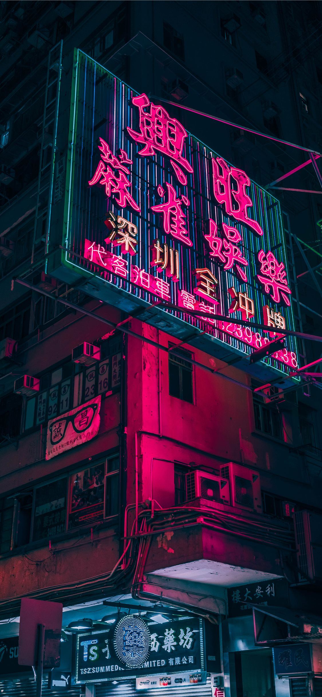 Best Neon iPhone X HD Wallpaper