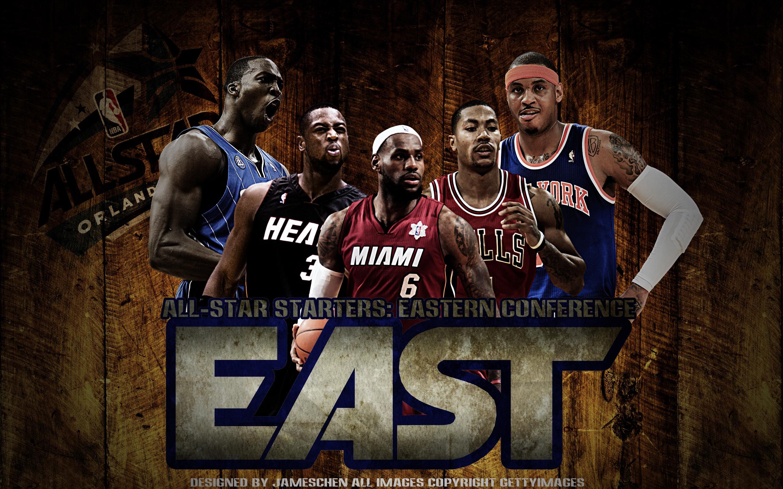 Free download 2012 NBA All Star East Starters 25601600 Wallpaper