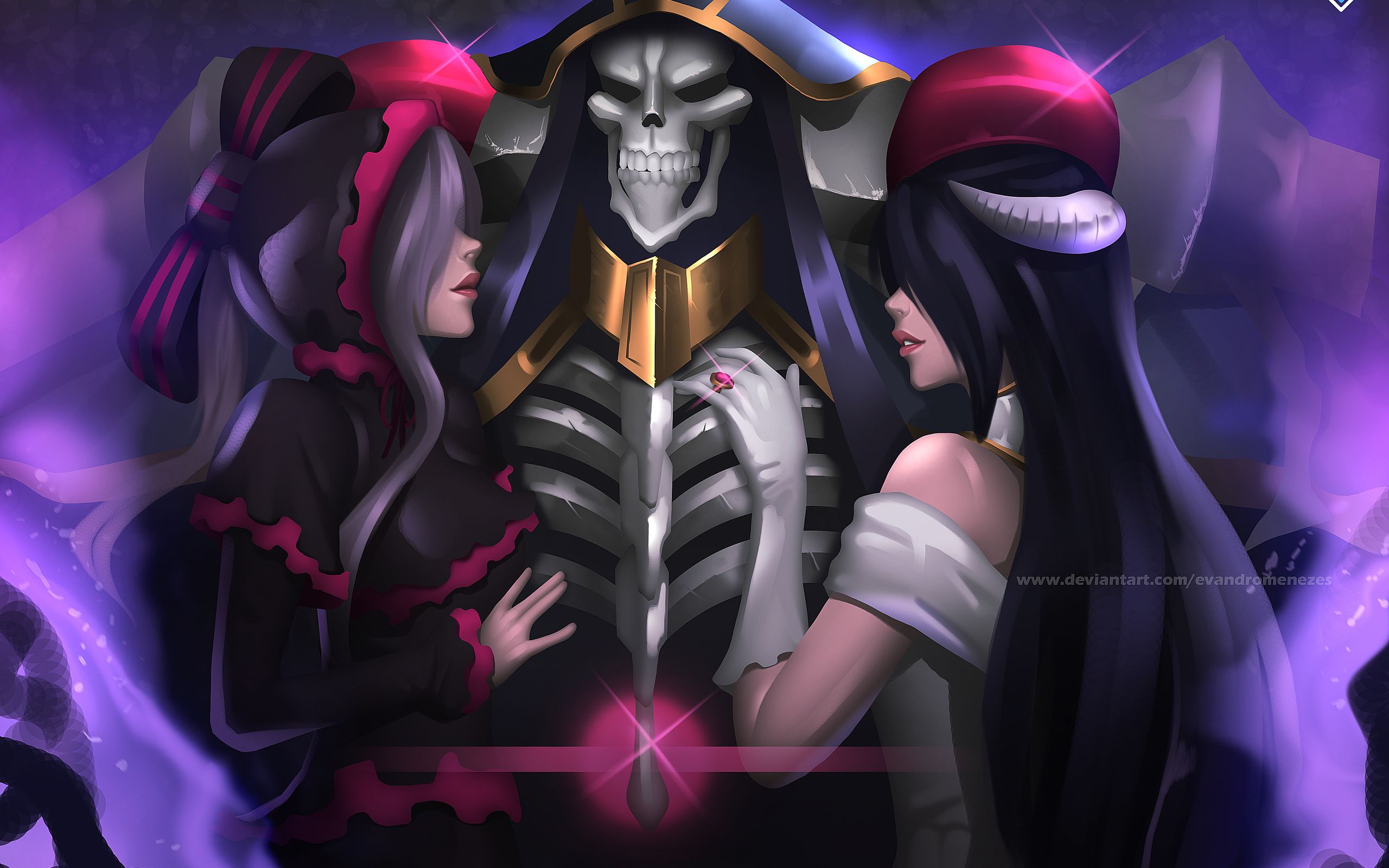 Shalltear Bloodfallen Ainz Ooal Gown Albedo 2560x1600