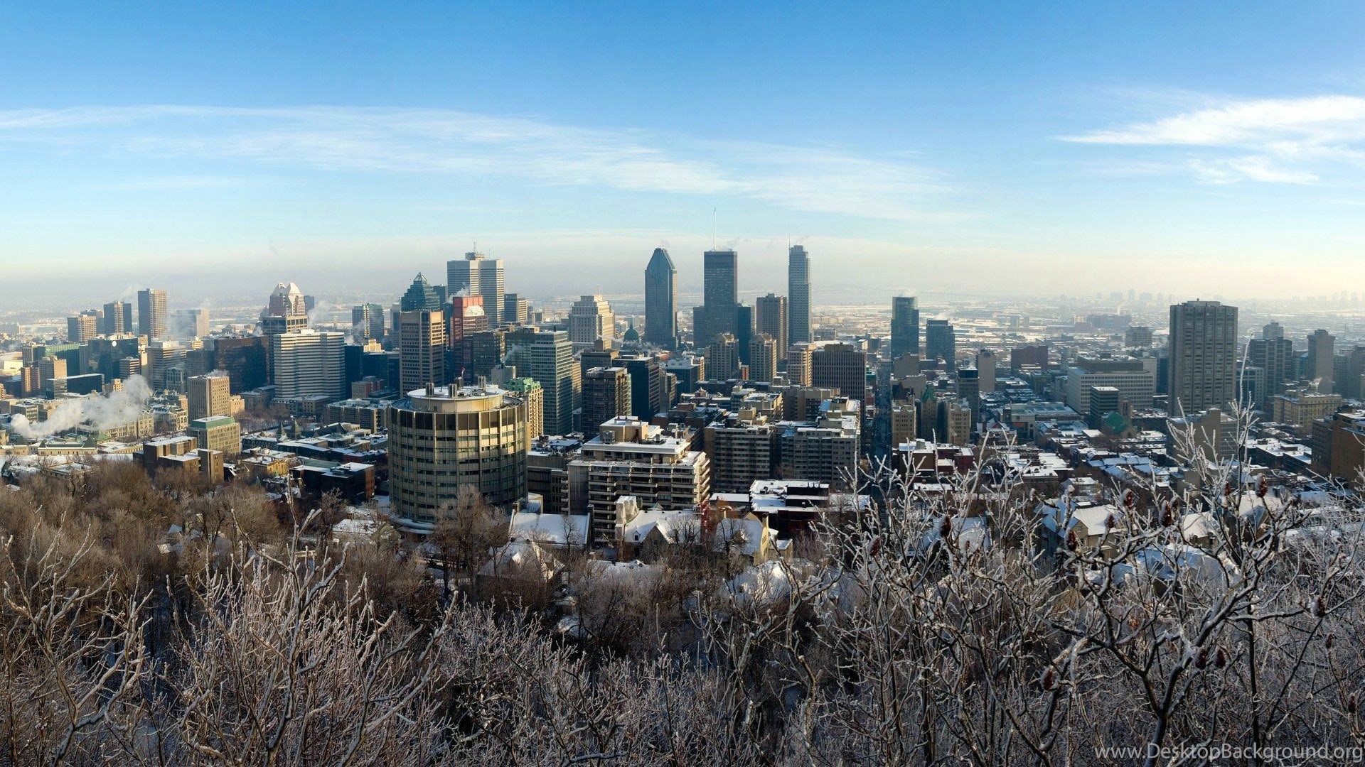 Montreal City Skyline Wallpaper Desktop Background