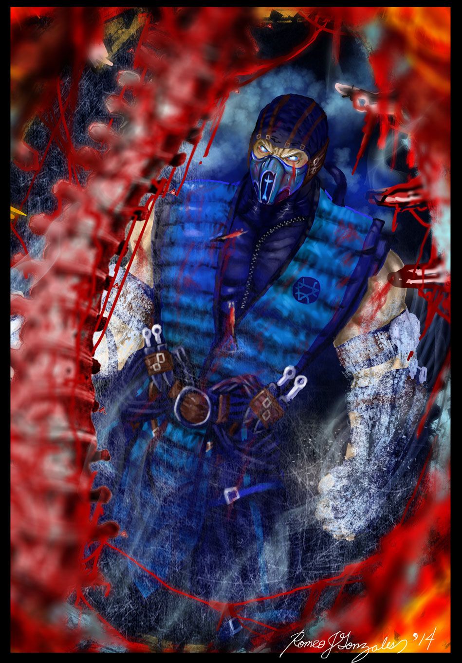 Mortal Kombat X Wallpaper Subzero Hole In Chest Fatality Fanart