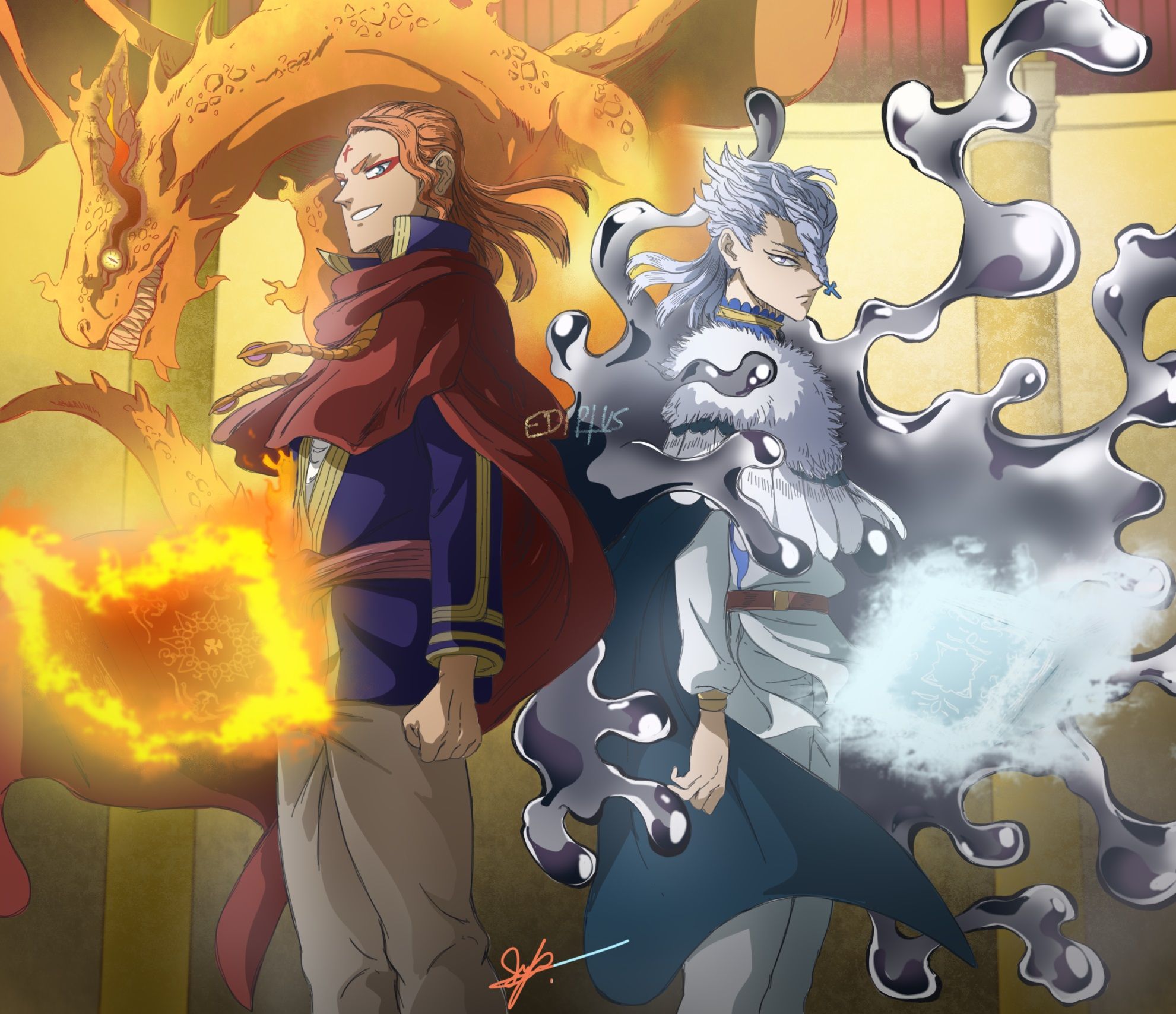 Black Clover Wizard King and Nozel Wallpaper